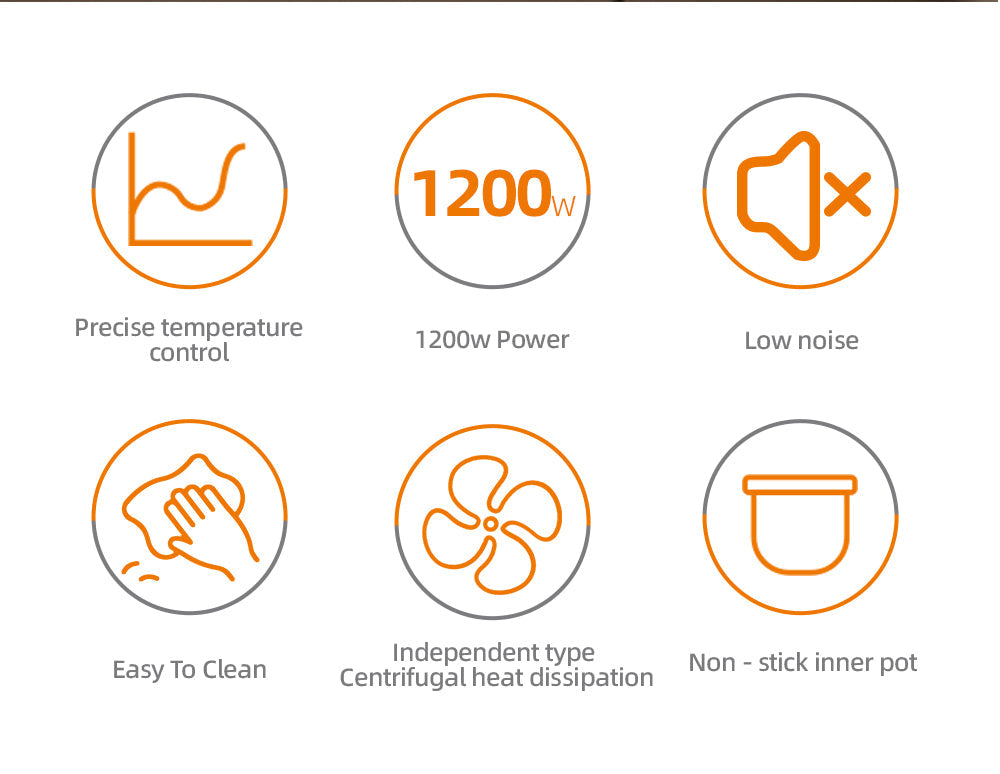 Oală Sub Presiune Electrică Multifuncțională HALEY 10 în 1, 1200W, 6L, Negru/Argintiu – Gătire Rapidă și Inteligentă